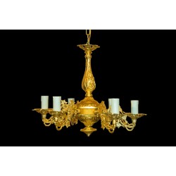 CRY48304 Πολυέλαιος 6Φ ΟXAL