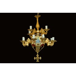 CRY48308 Πολυέλαιος 13Φ Τετράγωνος ΟΧΑL