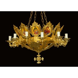 CRY48309 Πολυέλαιος 13Φ Κορνίζες ΟΧΑL