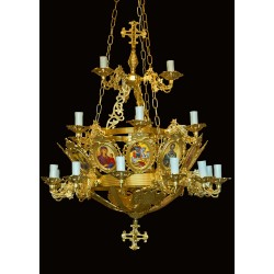 CRY48310 Πολυέλαιος 19Φ Κορνίζες ΟΧΑL