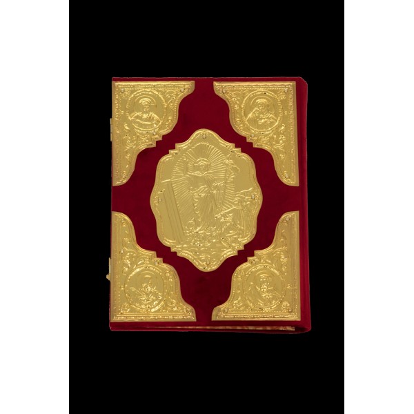 G18583 Ευαγγέλιο Βελούδο Κομματιαστό Επίχρυσο