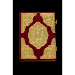 G18584 Ευαγγέλιο Βελούδο Κομματιαστό Επίχρυσο