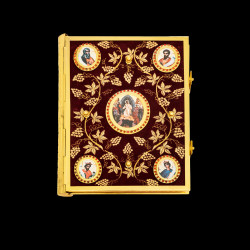 G18586 Ευαγγέλιο Βελούδο Χρυσοκ/το Άμπελο Εικόνα